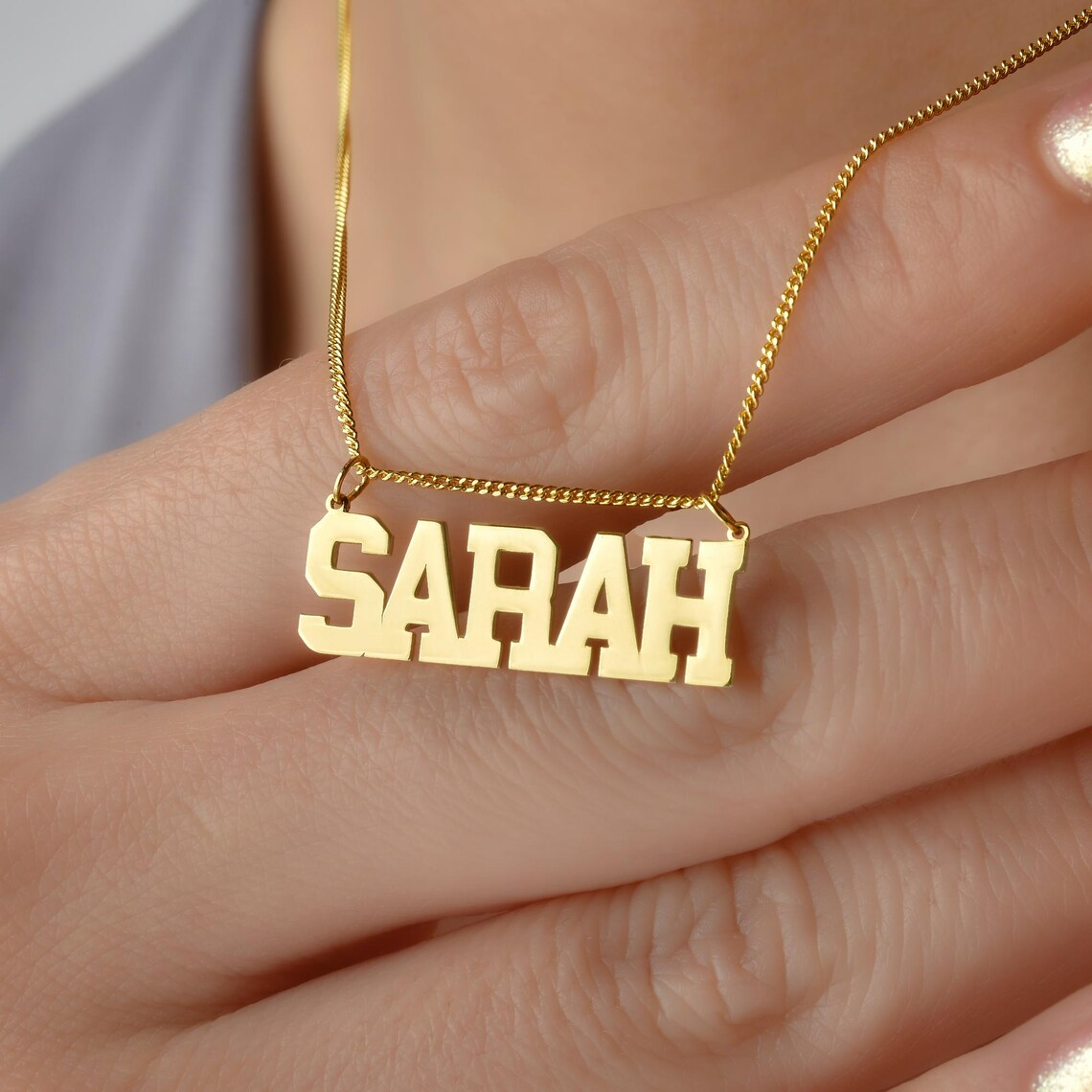 Personalized Letter Pendant Name Necklace