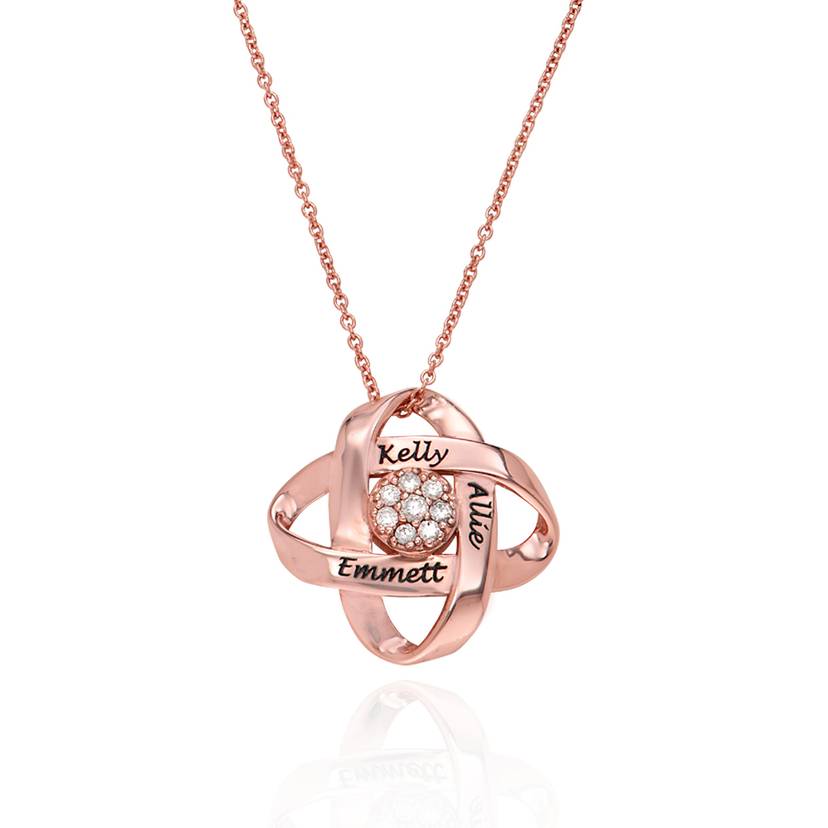 Diamond Galaxy Necklace Personalized Engraved Necklace