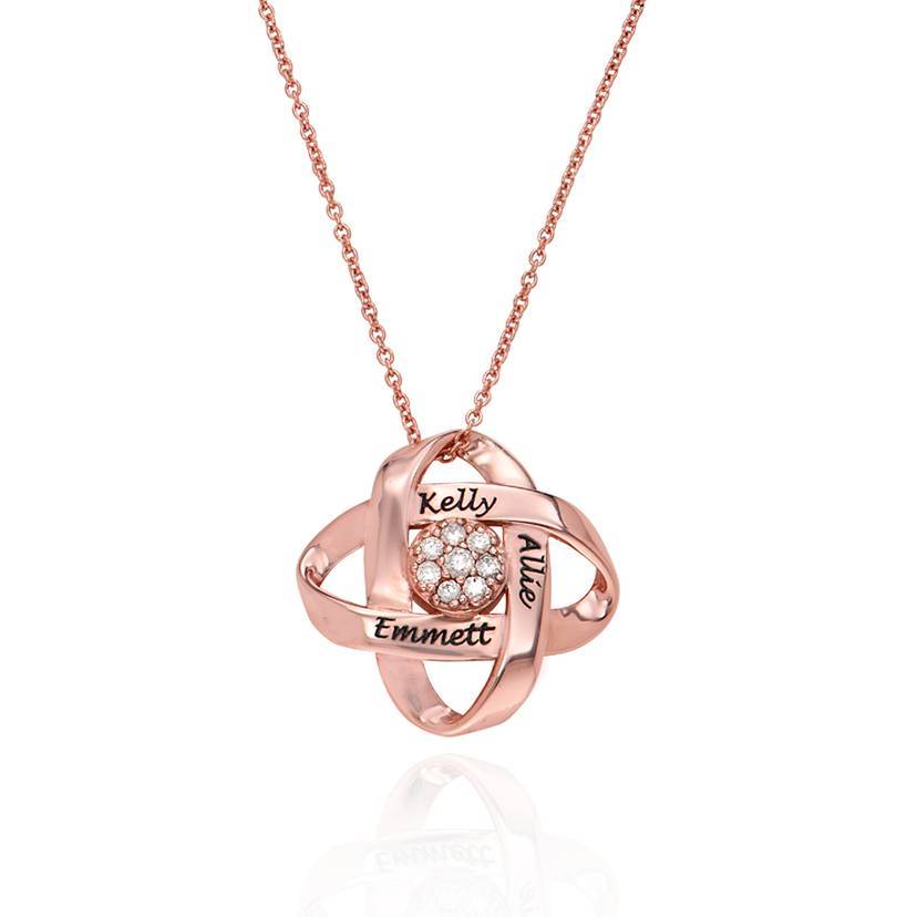 Diamond Galaxy Necklace Personalized Engraved Necklace