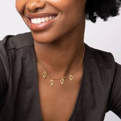 Halo Multi Initial Necklace with Diamonds Personalized Name Necklace