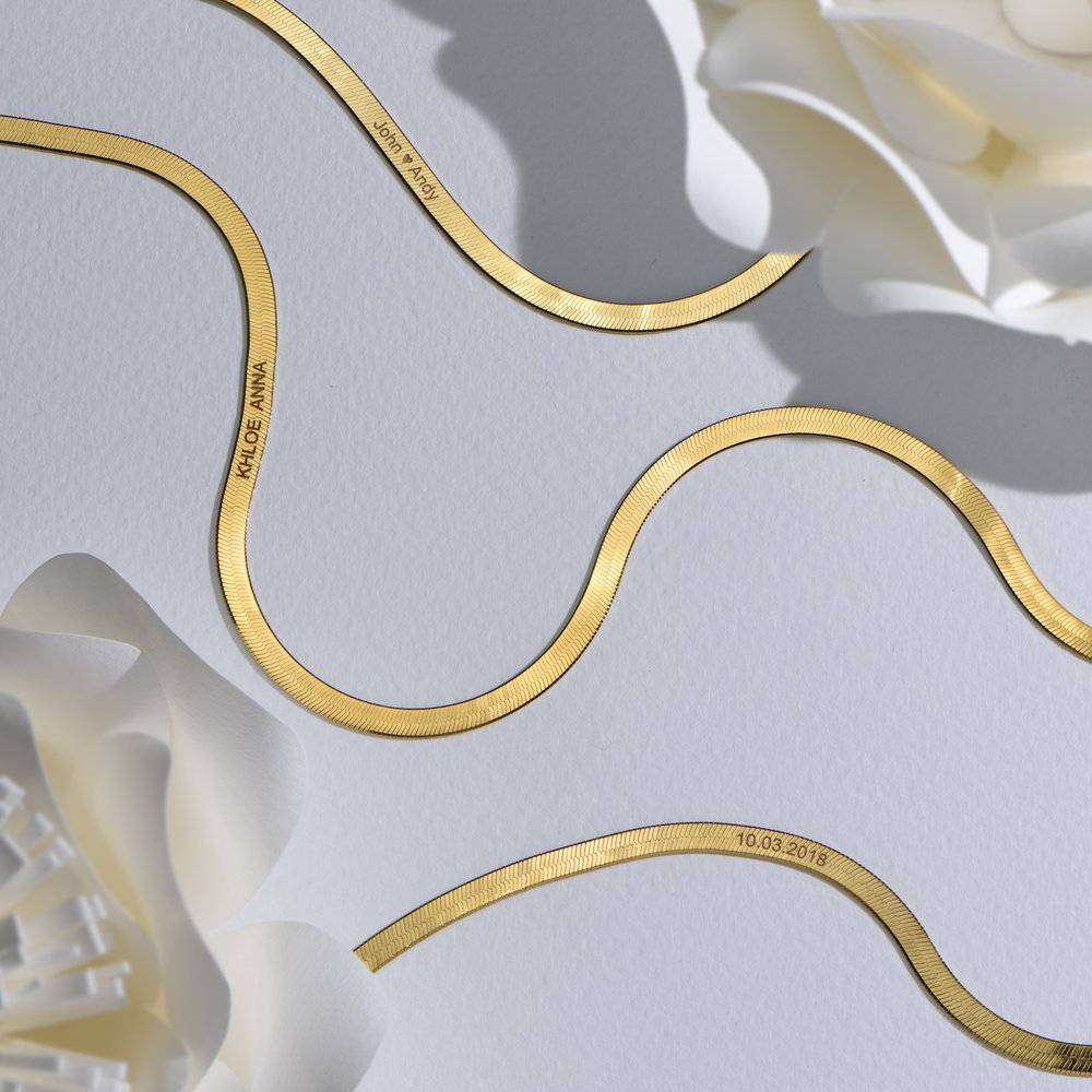 Herringbone Engraved Bracelet