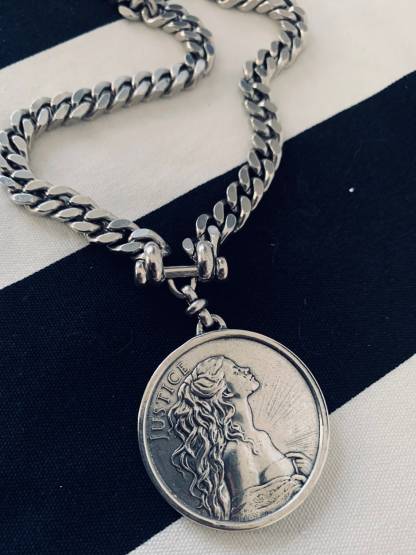 Medallion Necklace Gold Plated Vintage Necklace