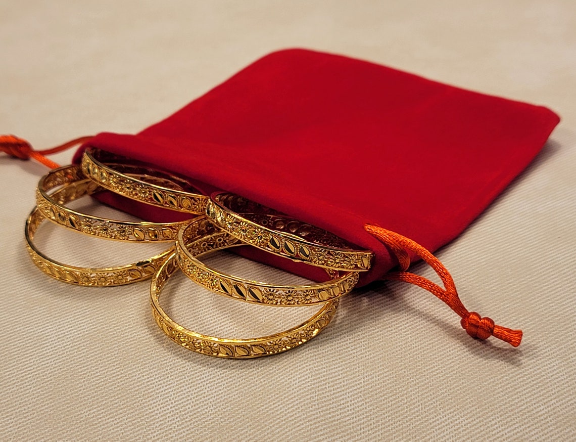 Hollow Flower And Leaf Bangle Gold Plated Bracelet