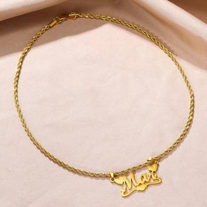 Heart Detachable Nameplate Personalized Name Necklace