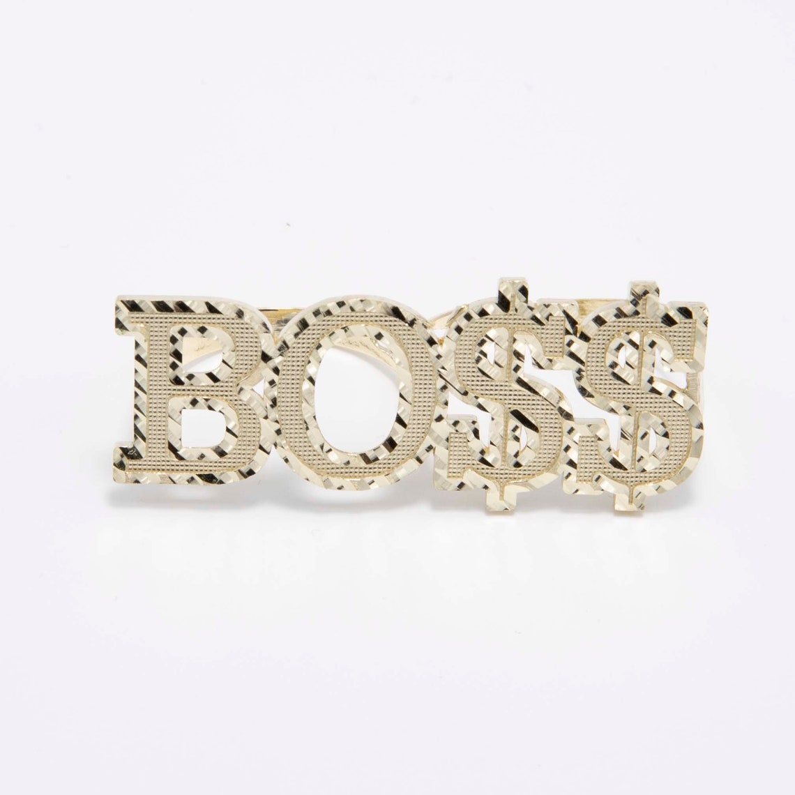 Diamond Cut BOSS Two Finger Ring
