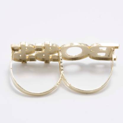 Diamond Cut BOSS Two Finger Ring