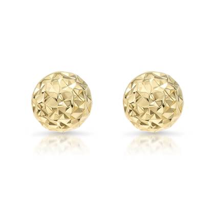 Sparkle Ball Stud Earrings 8mm