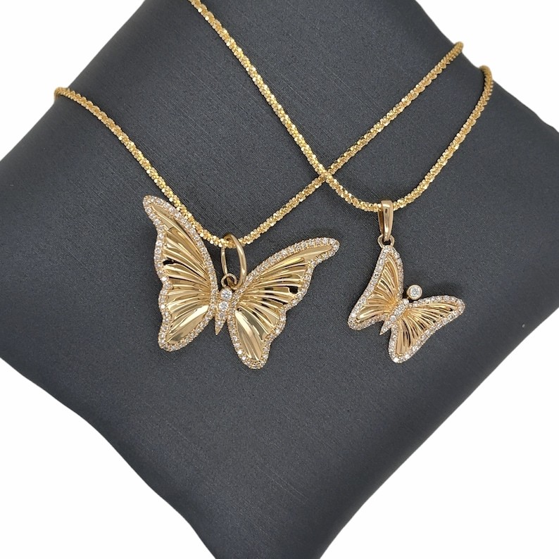 Shiny Butterfly Necklace Gold Plated Necklace