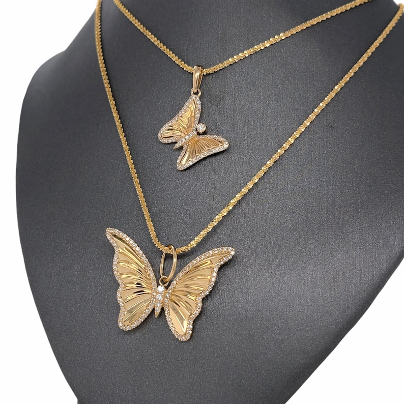 Shiny Butterfly Necklace Gold Plated Necklace