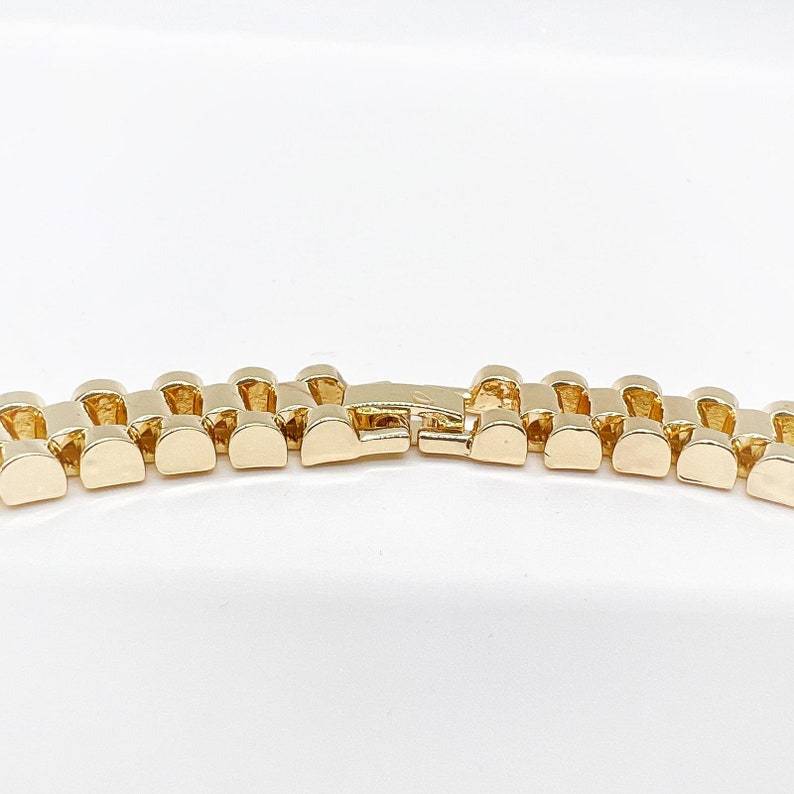 10mm Rolex Chain Gold Plated Presidential Link Chain Necklace