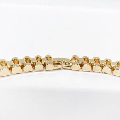 10mm Rolex Chain Gold Plated Presidential Link Chain Necklace