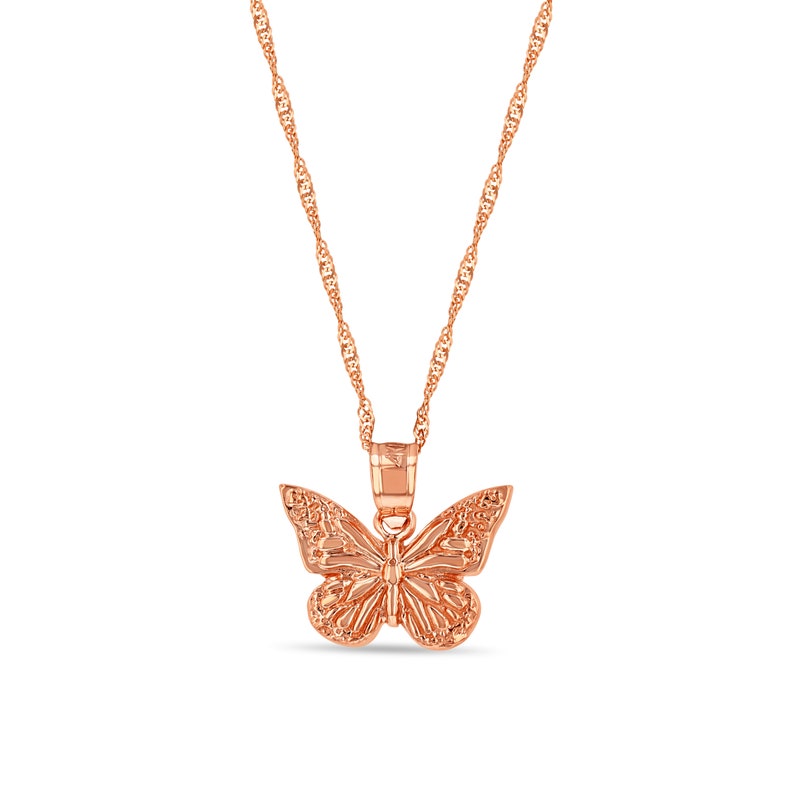 Butterfly Necklace Dainty Fashion Trendy Gold Plated Necklace