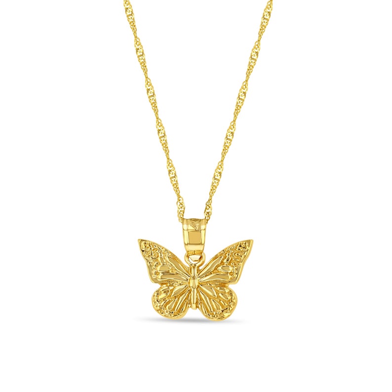 Butterfly Necklace Dainty Fashion Trendy Gold Plated Necklace