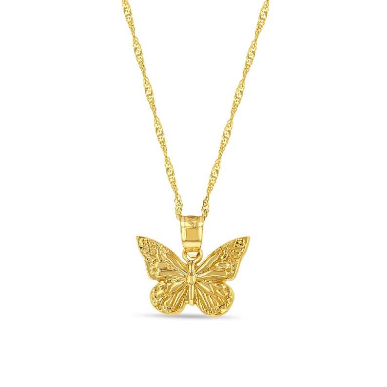 Butterfly Necklace Dainty Fashion Trendy Gold Plated Necklace