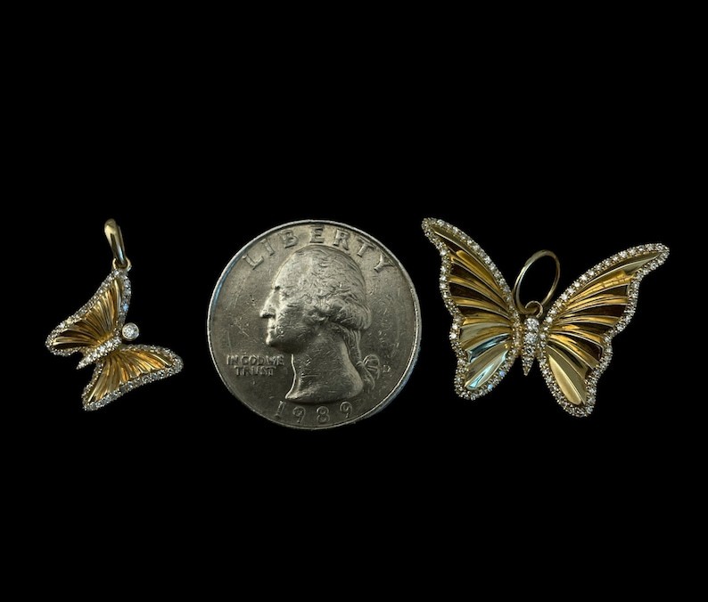 Shiny Butterfly Necklace Gold Plated Necklace