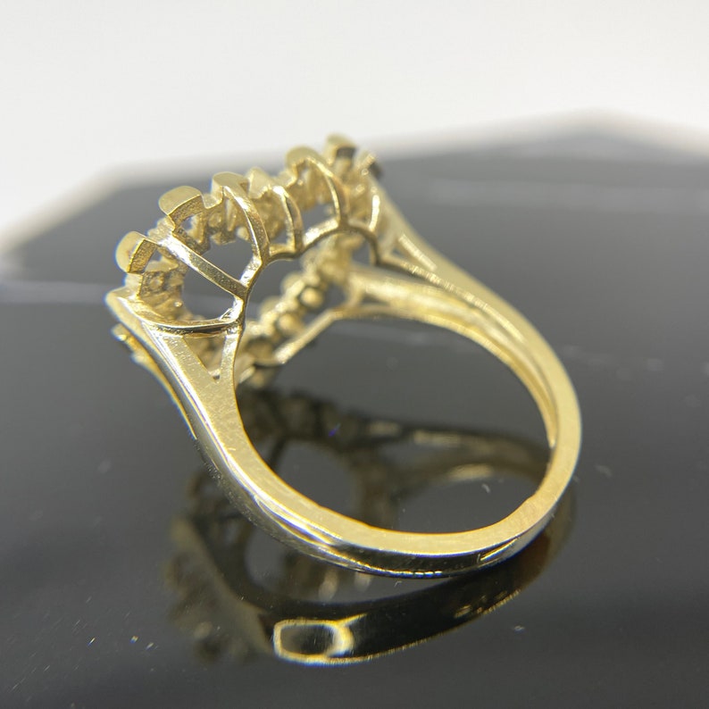 Gold Rollie CZ Heart Frame Ring Personalized Engraved Ring Rolex Ring
