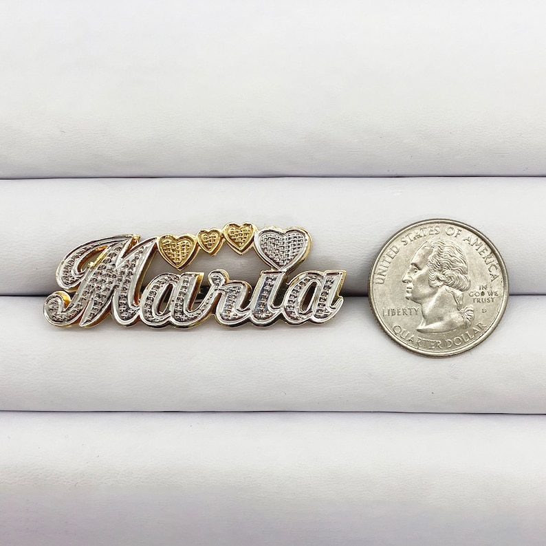 Two Finger Ring Custom Double Plated Name Ring