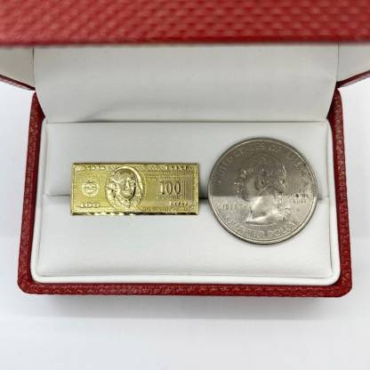Hundred Dollar Benjamin $100 Bill Money Stud Earrings