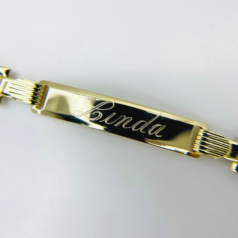 Rolex Chain Bracelet Personalized Gold Plated Name Bracelet