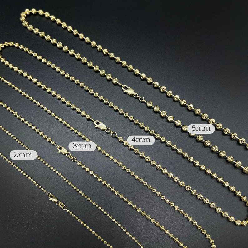 Solid Bead Ball Chain Necklace Dainty Necklace