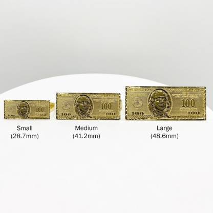 100 Hundred Dollar Bill Money Ring Two Finger Ring