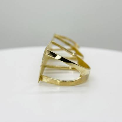 Three Finger Ring Gold Plated Classic Ring