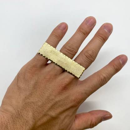 Three Finger Ring Gold Plated Classic Ring
