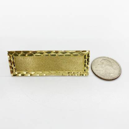 Gold Plated Three Finger Ring Nugget Style Classic Ring