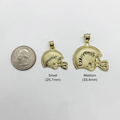 Football Helmet Charm Pendant Necklace for Boy Men
