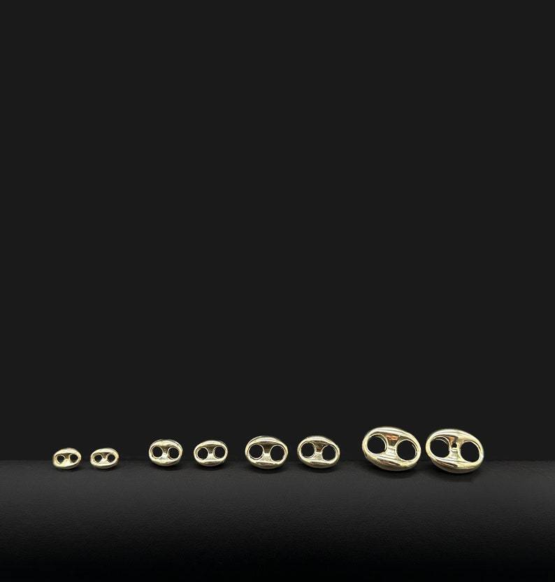 Puffed Mariner Stud Earrings Earrings Gold Plated Earrings