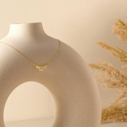 Gold Plated Lesbian Necklace LGBT Pride Necklace