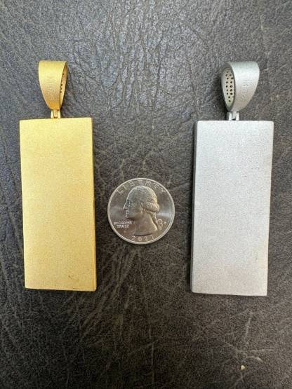 Iced Hundred Dollar Bill Benjamins Money Pendant Hip Hop Necklace