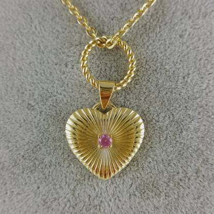 Heart Shape Necklace Custom Birthstone Necklace