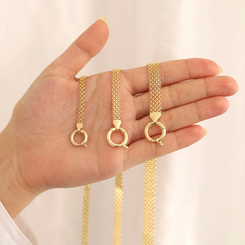 Bismarck Chain Bracelet 5.5mm Gold Plated Bracelet