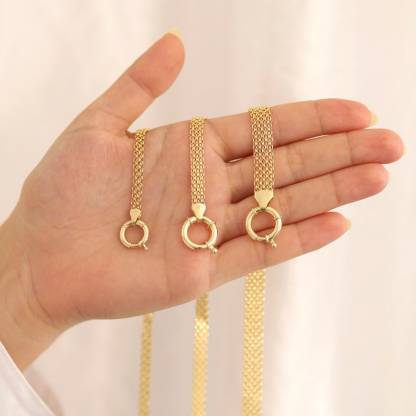 Bismarck Chain Bracelet 5.5mm Gold Plated Bracelet