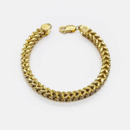 Franco Classic Chain Link Bracelet Gold Plated Bracelet
