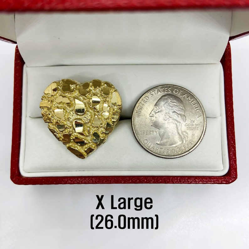Vintage Nugget Diamond Cut Heart Love Ring