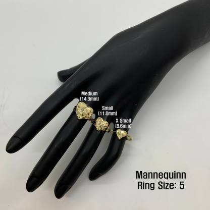 Vintage Nugget Diamond Cut Heart Love Ring