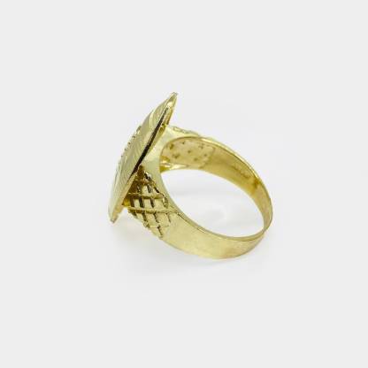 Football Diamond Cut Ring Personalized Engraved Ring