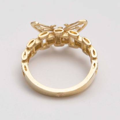 Rolex Style Butterfly Ring Custom Engraved Ring