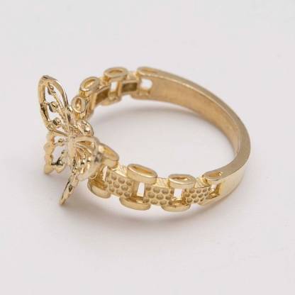 Rolex Style Butterfly Ring Custom Engraved Ring