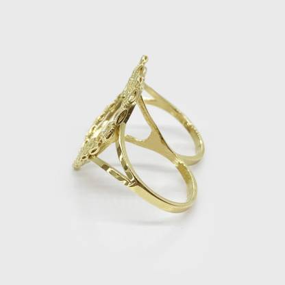 Heart Love Frame Two Finger Ring RX Watch Band Style Ring