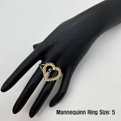 Heart Love Frame Two Finger Ring RX Watch Band Style Ring