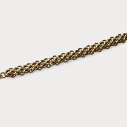 Chunky Chain Bracelet Gold Plated Vintage Style Bracelet 