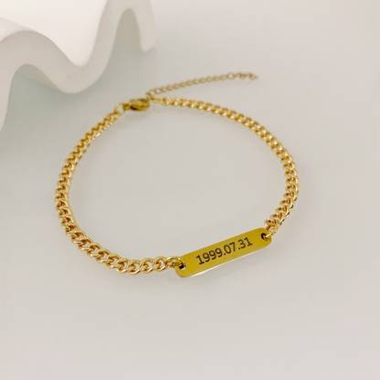 Peronalized Name Necklace Bracelet And Mini Hoop Earrings For Kids Baby