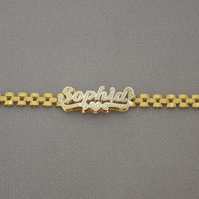 President Chian Anklet Watch Band Style Custom Name Anklet
