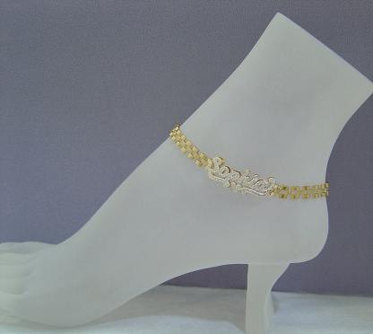 President Chian Anklet Watch Band Style Custom Name Anklet