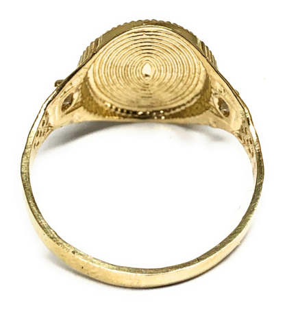Gold Plated Yellow Zodiac Signs CZ Ring