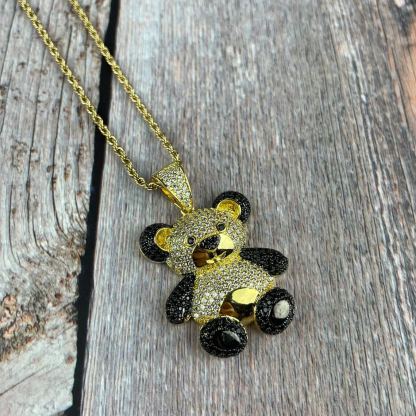 [Copy]Solid Gold Nugget Heart Love Pendant Vintage Charm Necklace