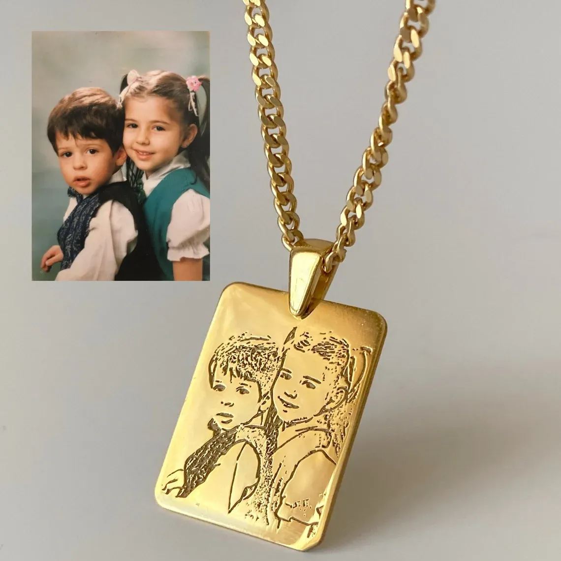 [Copy]Heart Pendant Personalized Gold Plated Name Necklace Gift Jewelry